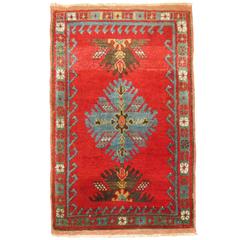Antique Turkish Yastik Oushak Rug Mat 11