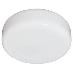 Mid-Century Modernist Milk Glass Flush Mount Chandelier 9