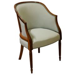 Mahogany Framed Tub Chair