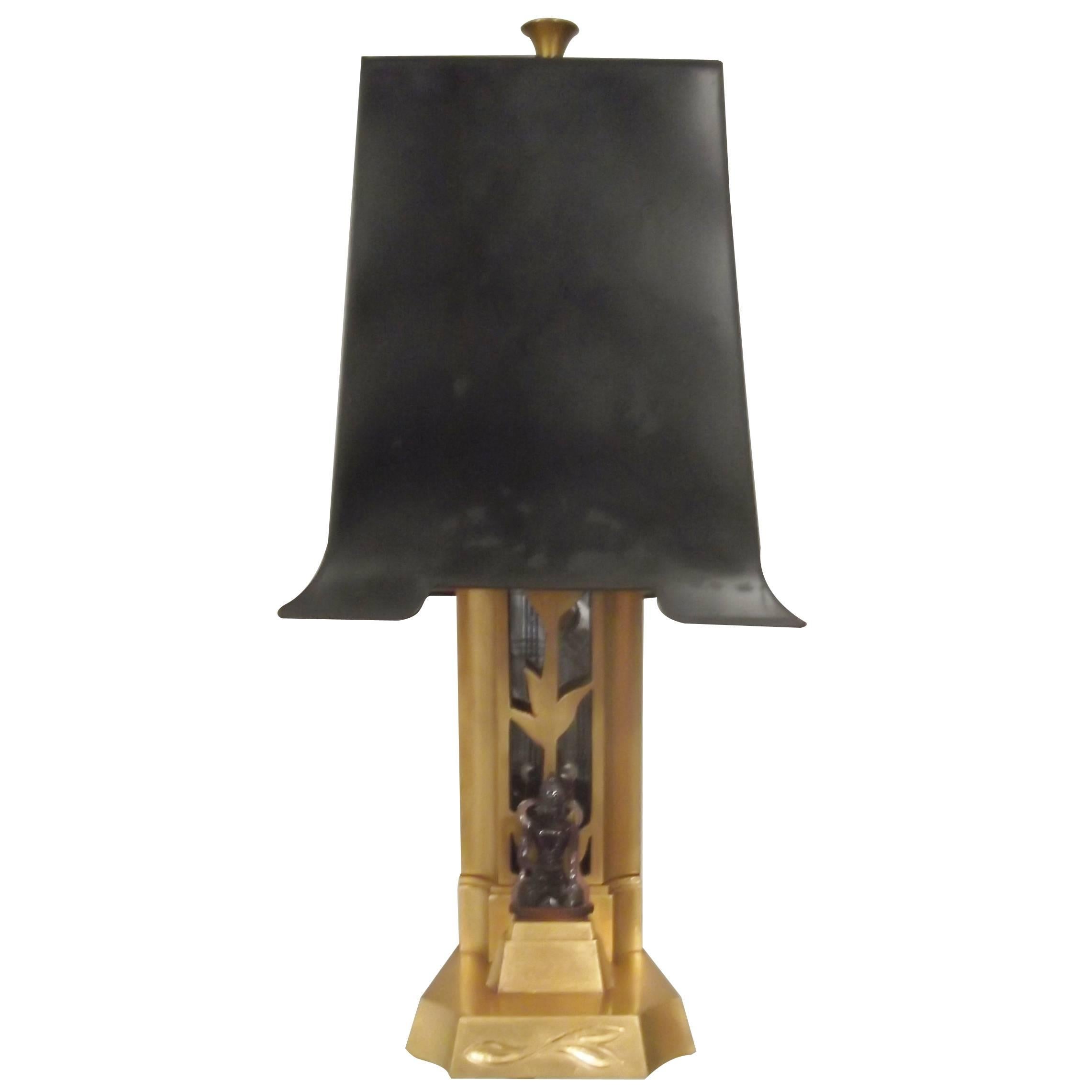 James Mont Giltwood Decorator Lamp