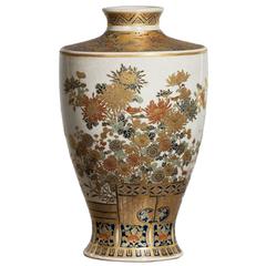Large Satsuma Imperial Palette Vase