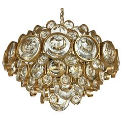 Gilt Brass and Glass Fixture by Palwa 9