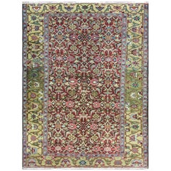 Alfombra Persa Antigua Heriz/Serapi, 4'10" x 6'6"