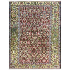 Tapis persan ancien Heriz/Serapi, 4'10"" x 6'6""