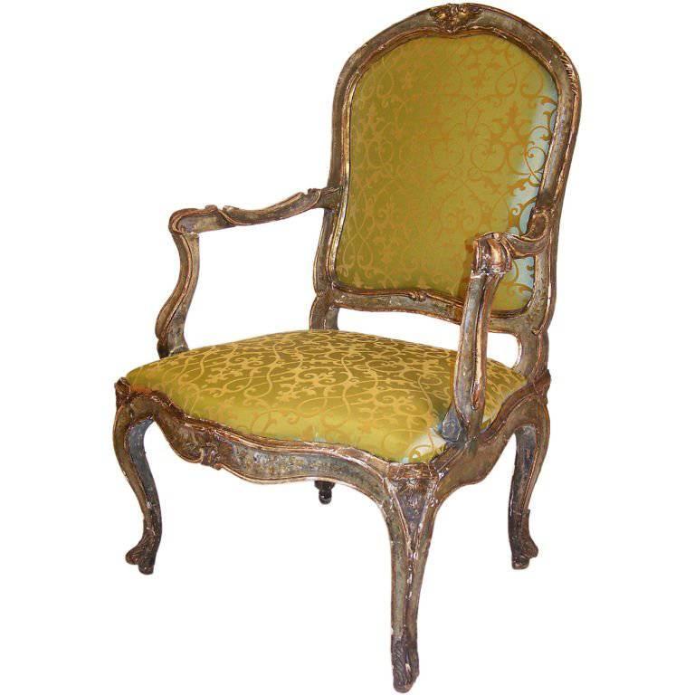 18th Century, Italian Venetian Armchair