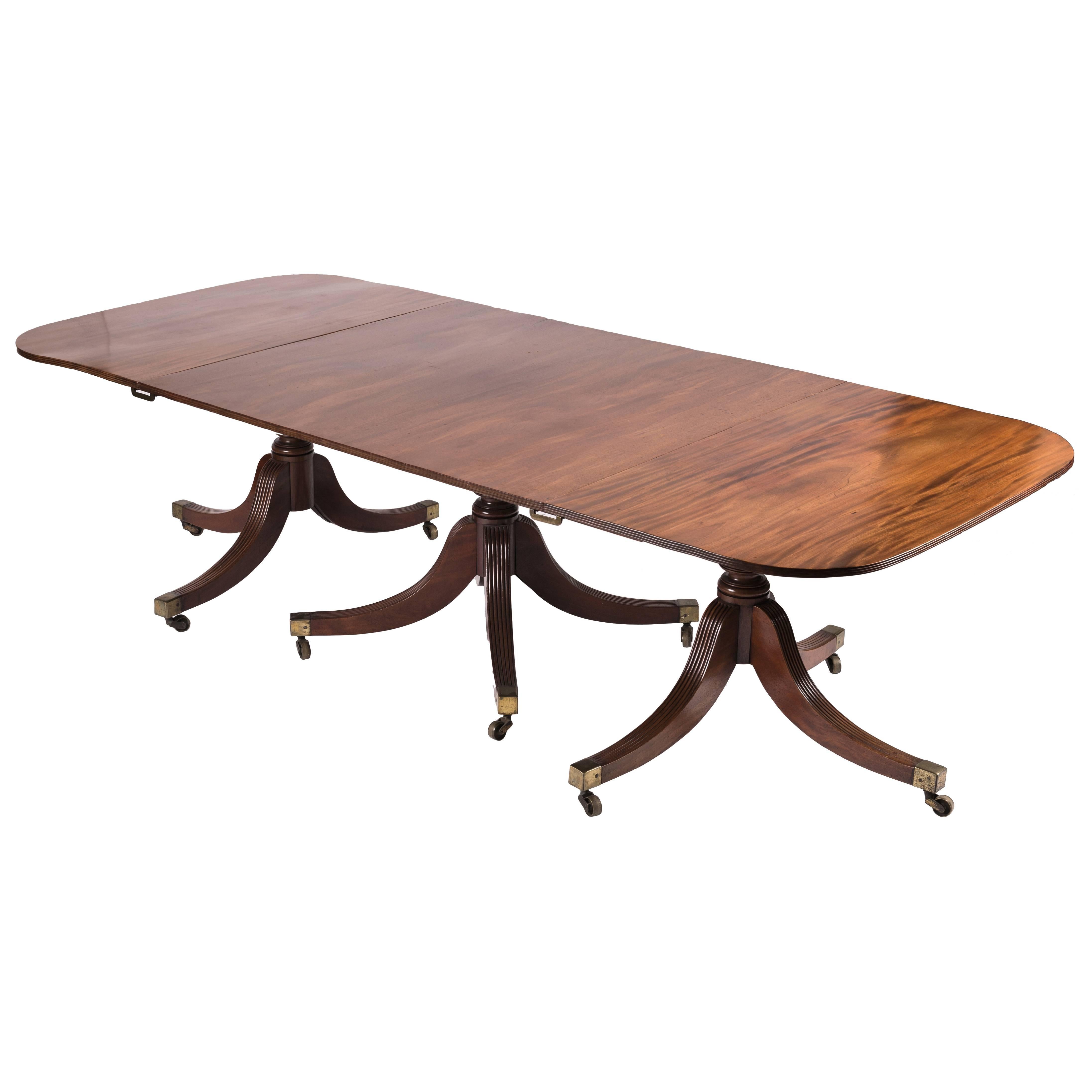 Regency Period Mahogany Dining Table For Sale