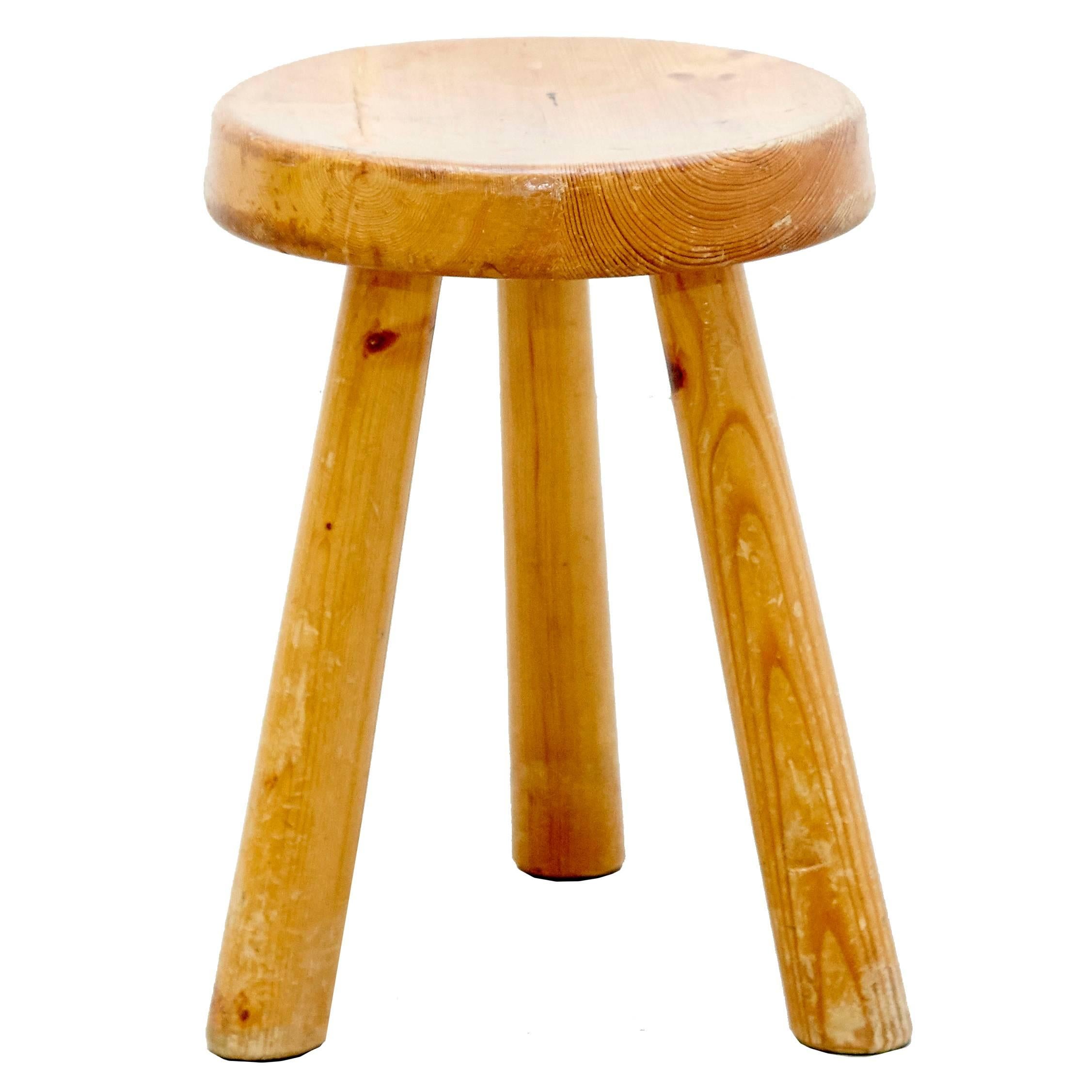 Charlotte Perriand Stool for Les Arcs, circa 1960