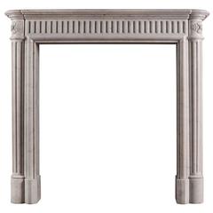 Unusually Tall French Marble Antique Fireplace Mantel 12