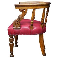 Antique Oak Desk Chair