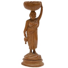 Antique Early 19th Century Italian Carved Wood Figure
