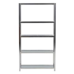 Vintage Polished Chrome Etagere