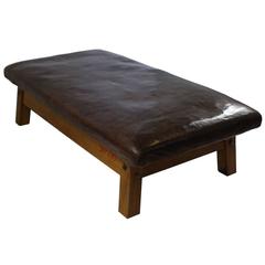Rare Leather Gym Table manufactured by Adam in the 1920s