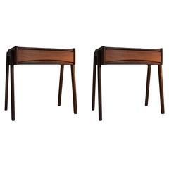 Arne Vodder, Pair of Danish Nightstands