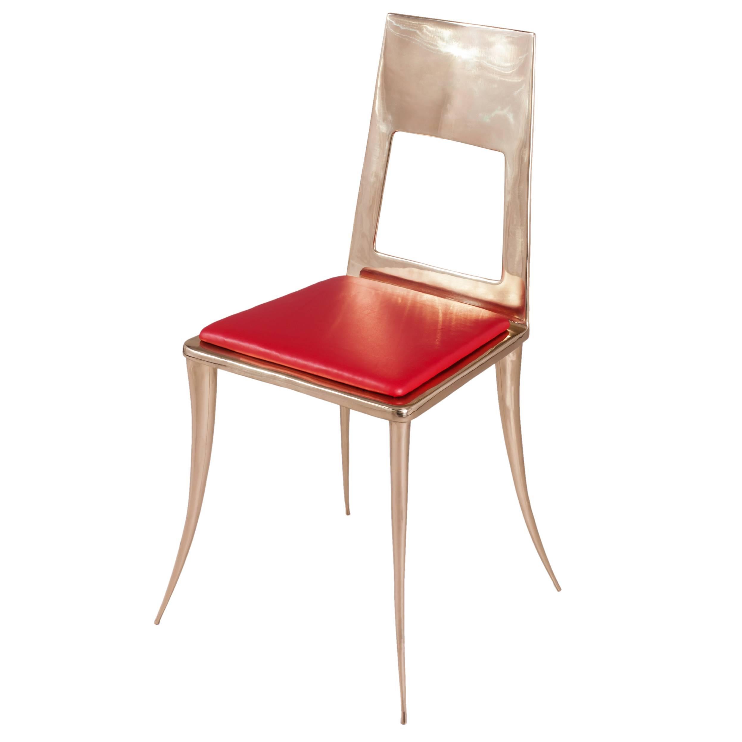 Bronze Klismos Chair by Nick King