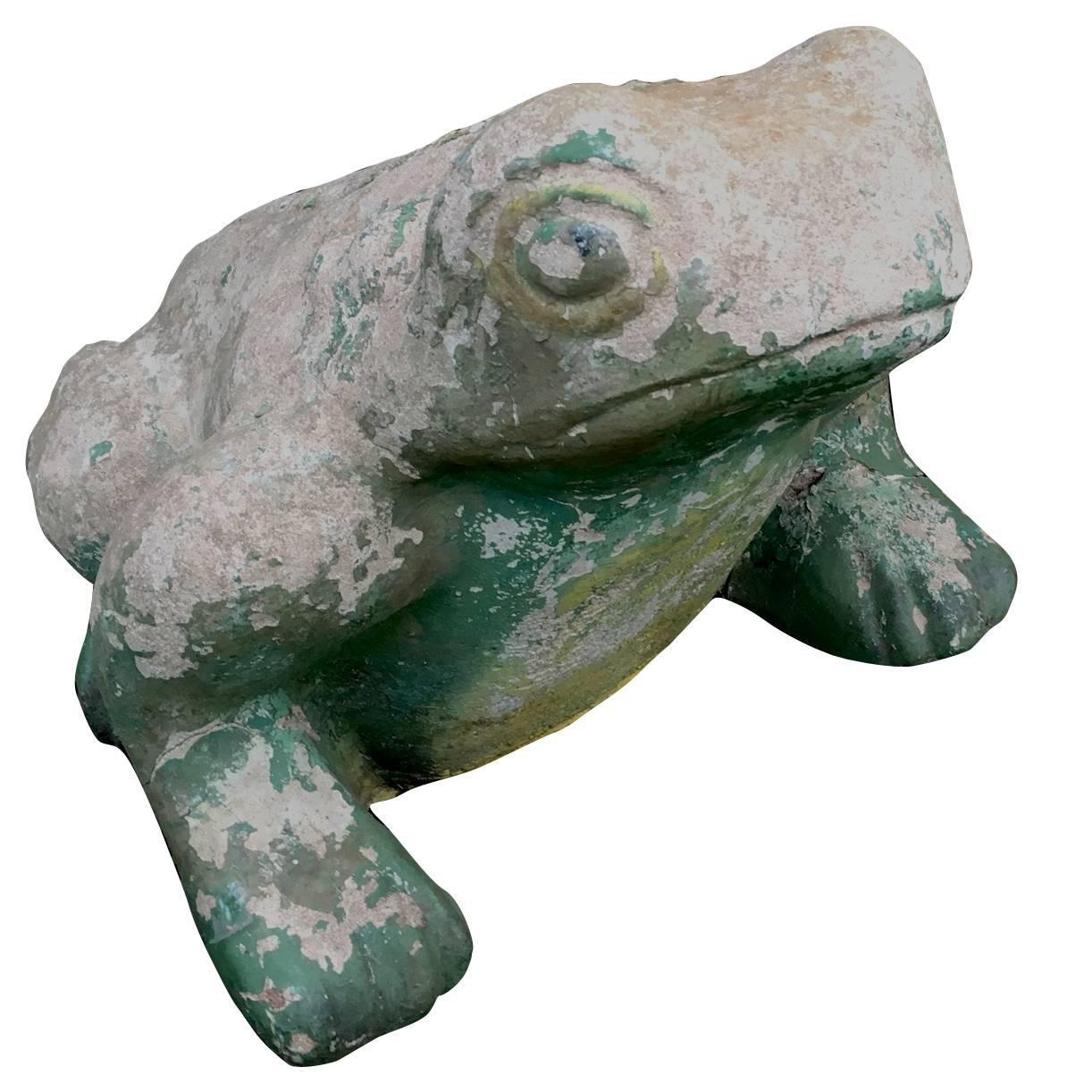 Concrete Frog for the Garden, circa 1920s at 1stdibs
