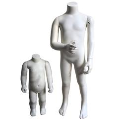 Pair of Midcentury Mannequins for Department Store Display of Boy's Clothing