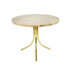 Italian Marble and Brass Occasional Table