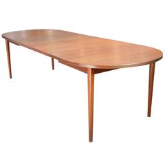 Nils Jonsson for Troeds Teak Dining Table with Two Leaves