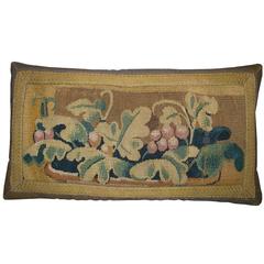 17th Century Antique Flemish Tapestry Pillow 2