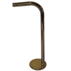 Karl Springer Styled Brass Floor Lamp