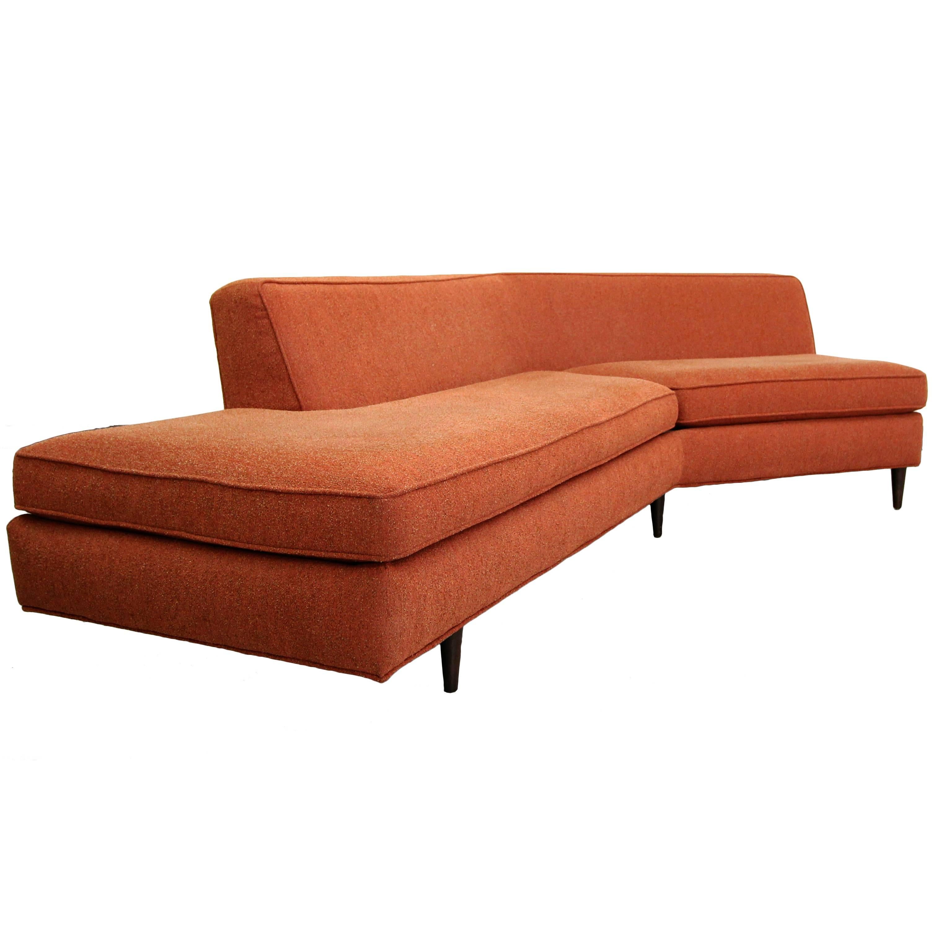 All Original Milo Baughman for Thayer Coggin Mid-Century Angled Sofa