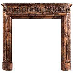Petite Louis XVI Style Marble Fireplace Mantel 5