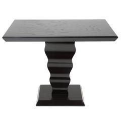 Elegant Ebonized Art Deco Occasional Table by Karpen