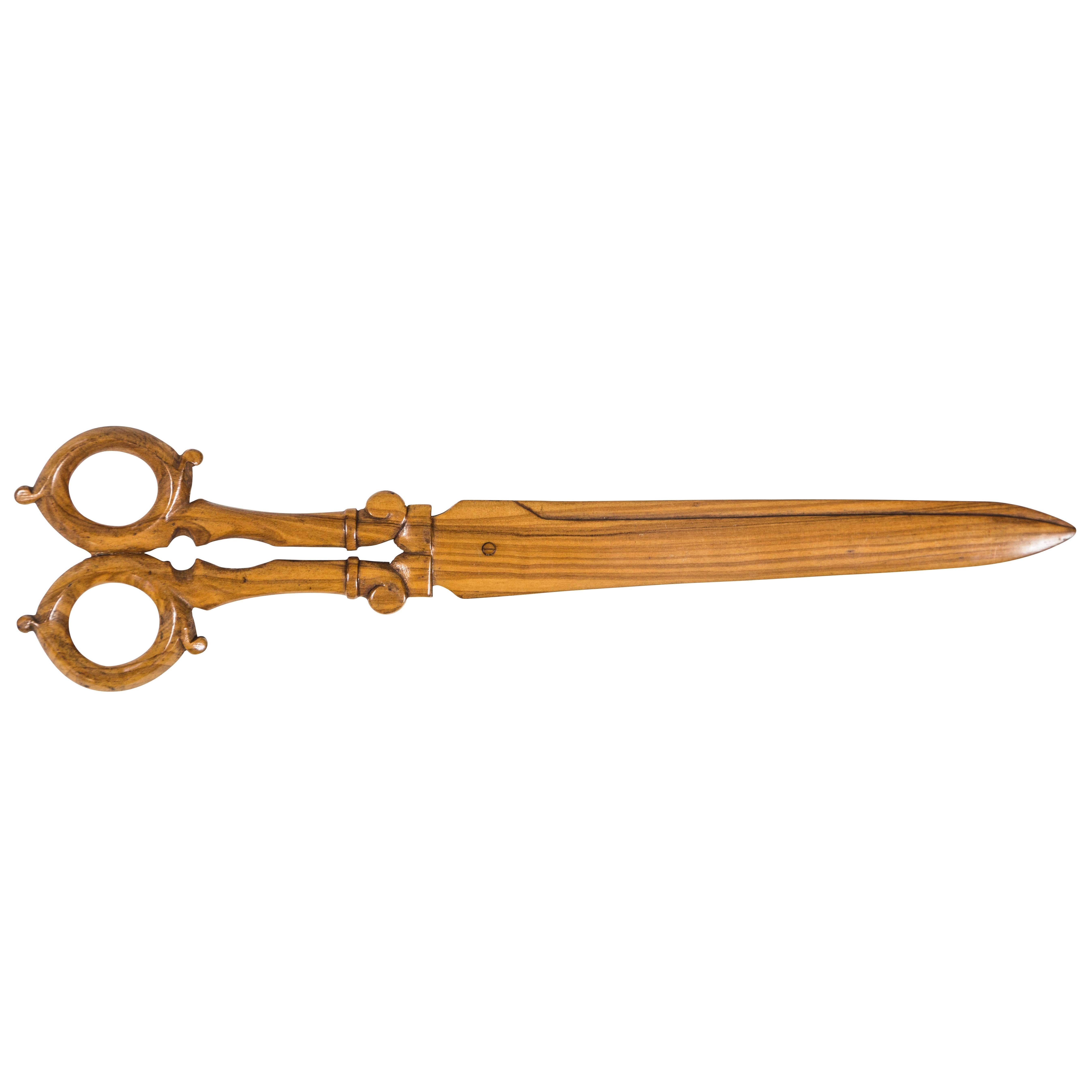 Victorian Boxwood 
Scissors
 Letter Opener