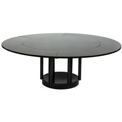 Fantastique table à manger ronde Eliel Saarinen pour Johnson Furniture