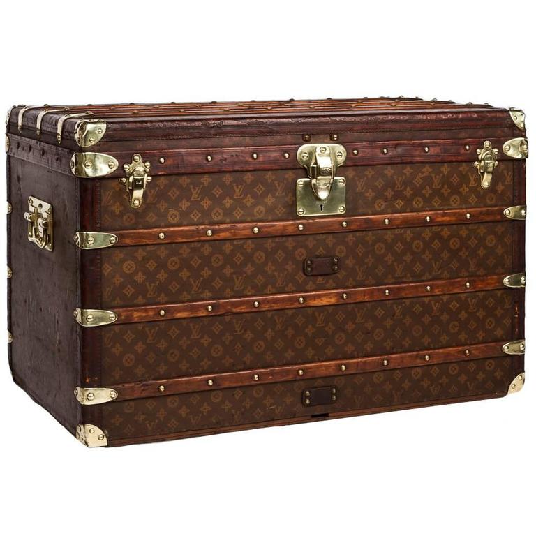 Antique 20th Century Louis Vuitton Haute Courier, Steamer Trunk, circa 1910 at 1stdibs