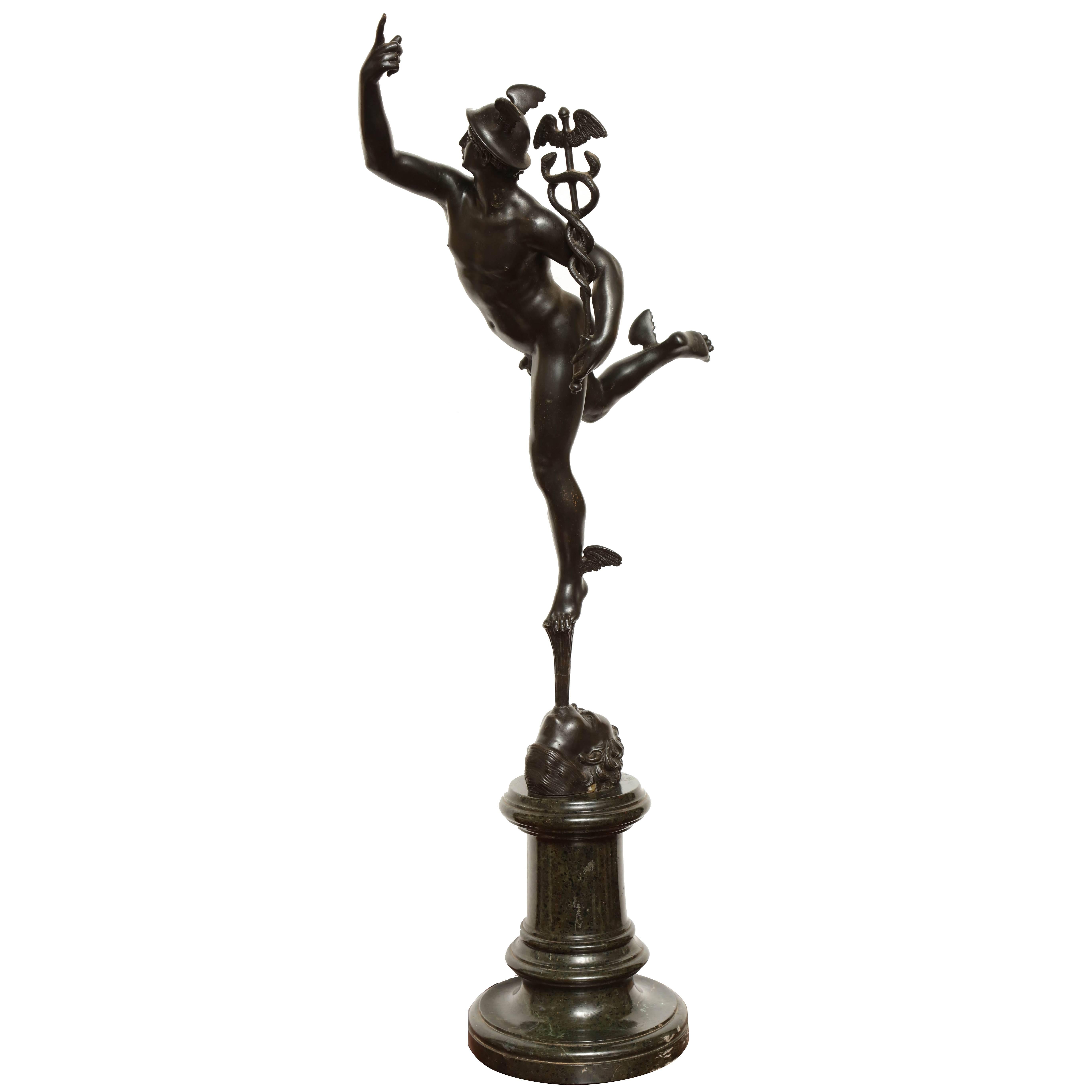 Early 19th Century Bronze Figure of Mercury For Sale