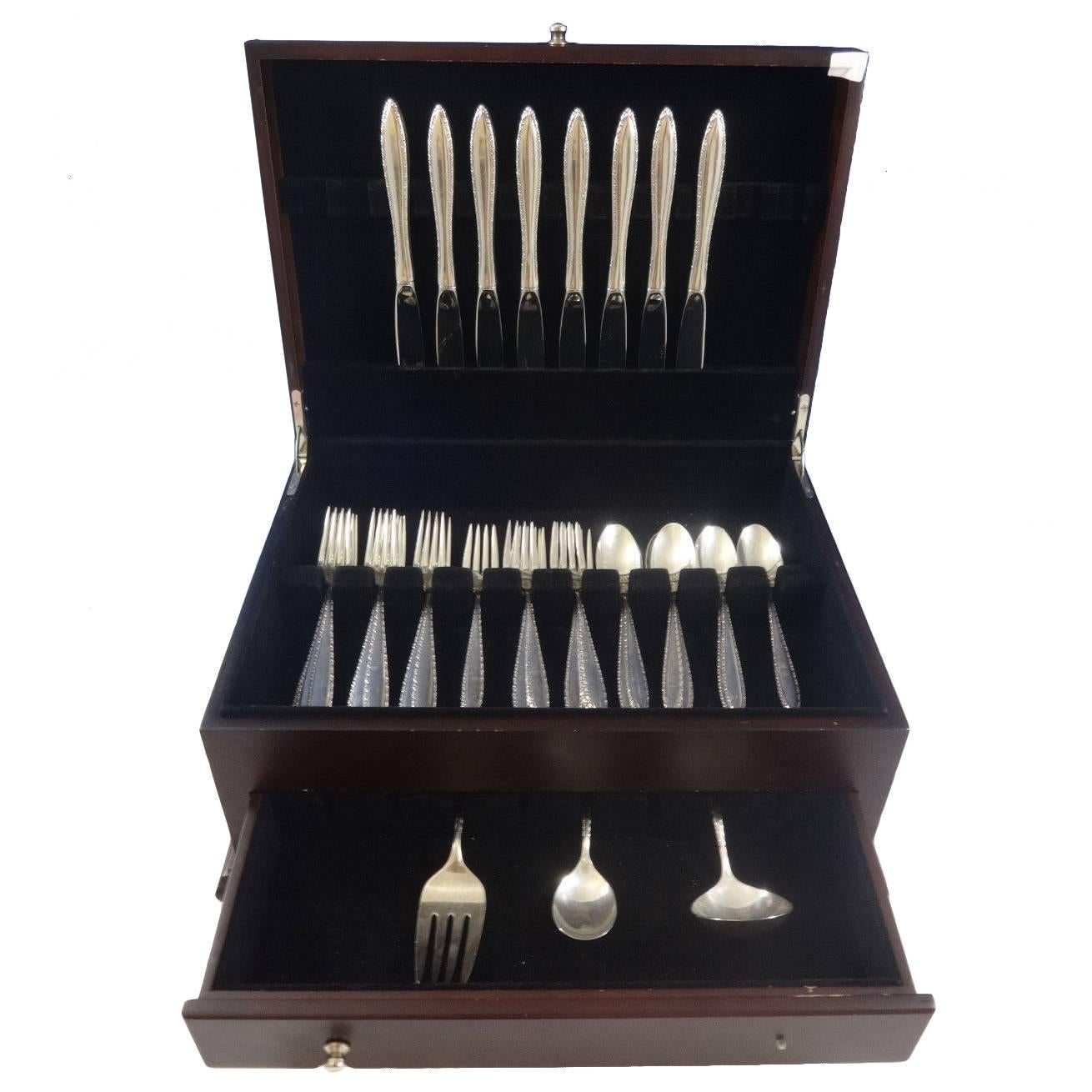 Michele by Wallace Sterling Silver Flatware Set for Eight Service 35 Pieces
