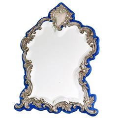 Silver Rococo Dressing Mirror