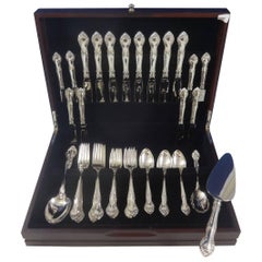 English Gadroon by Gorham Sterling Silver Flatware Set for 8 Service 43 Pieces