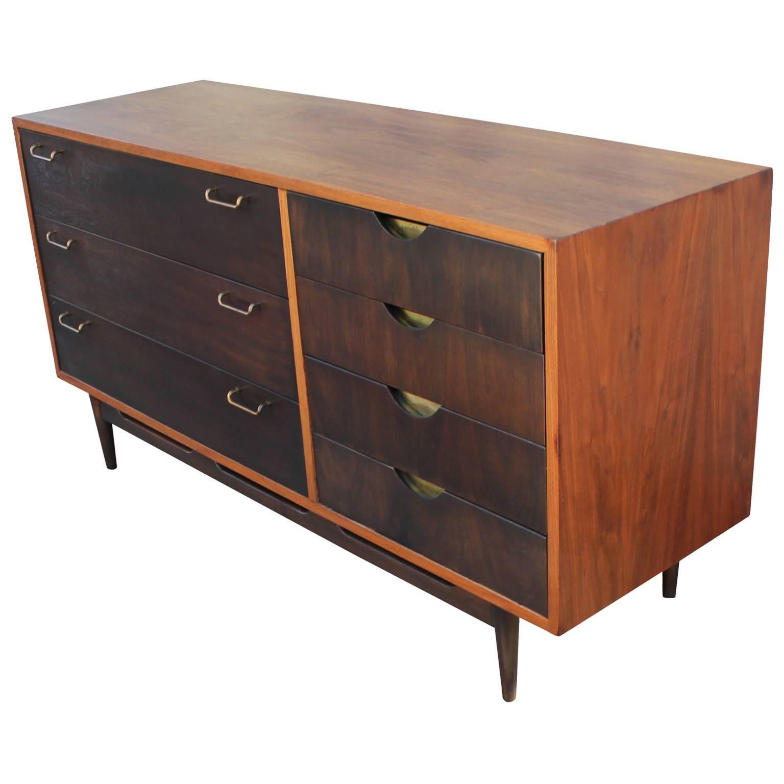 Lovely Two Tone Dresser with Brass Hardware