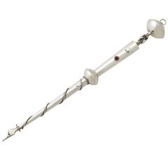 Russian Silver Torah Pointer/Yad, Antique 1879 2