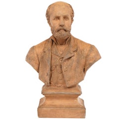 19th Century French Bust Sculpture of a Gentleman