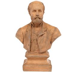 19th Century French Bust Sculpture of a Gentleman 8