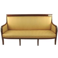 Antique Empire Sofa, France circa 1810, Mahogany, 19th Century