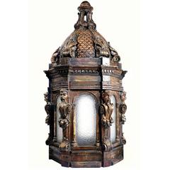 Antique Magnificent 18th Century Architecturally Inspired Venetian Lantern
