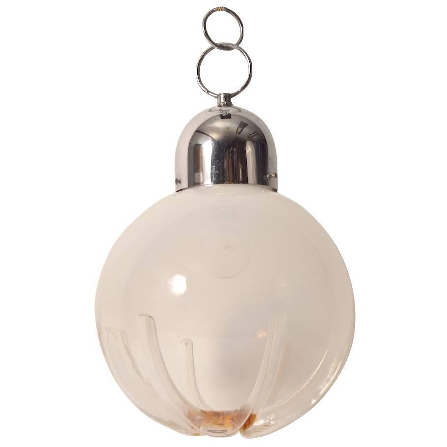 Hanging Ball Fixture by Mazzega For Sale
