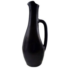 Monumental 68 Cm. Vieux Biot, France Art Pottery Jug/Pitcher