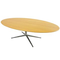 Oval Table by Florence Knoll International, 1961 Oak Model 2481