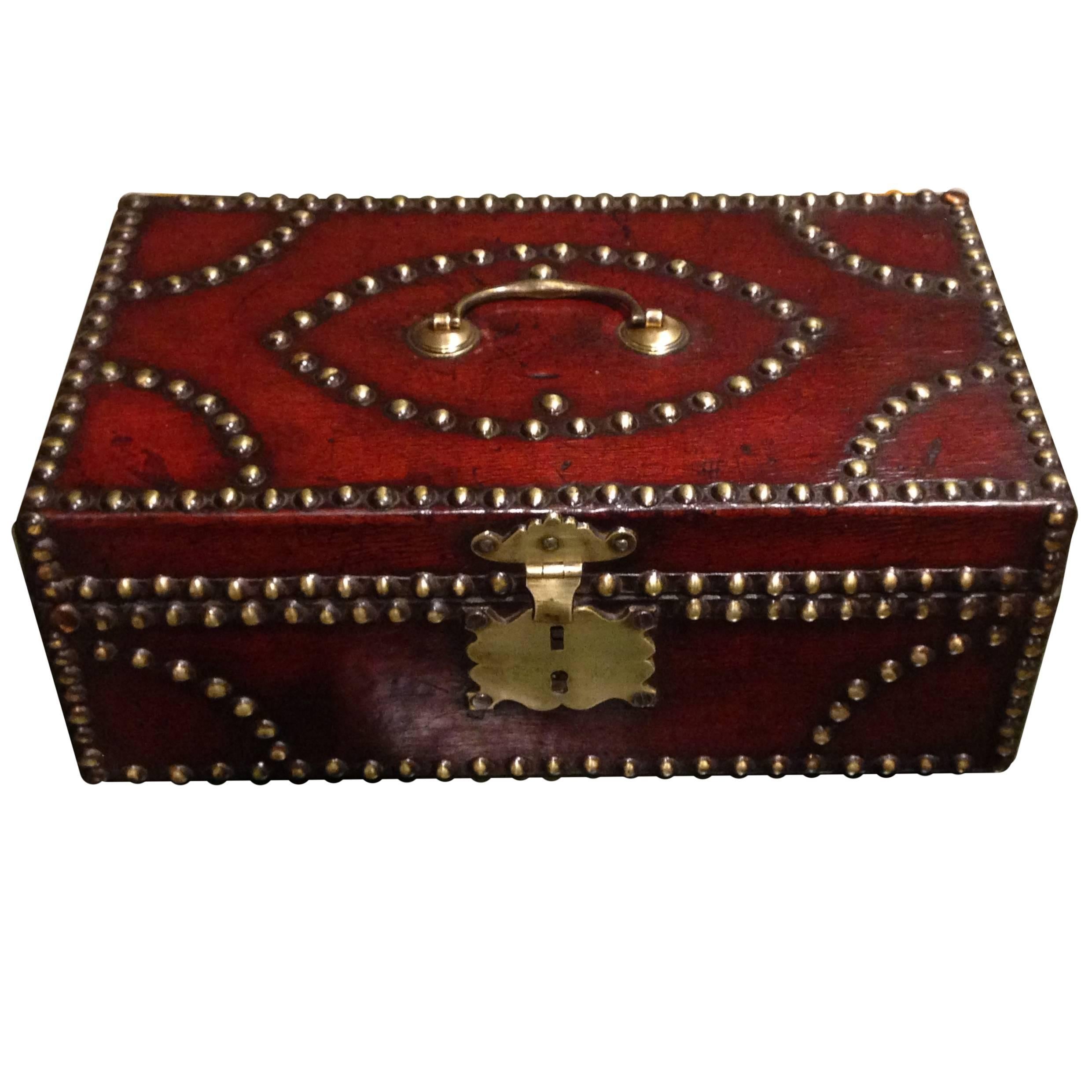 Brass studded dispatch box