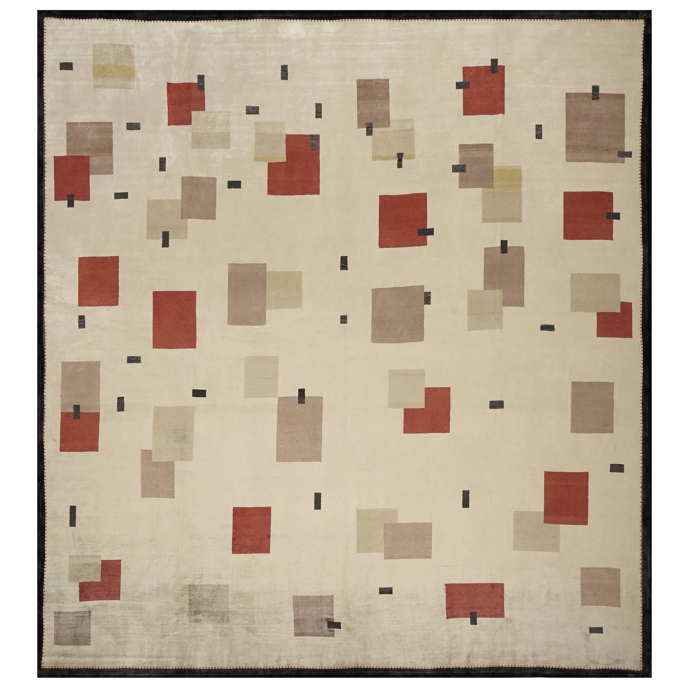 Natural Silk Contemporary Rug by Didier Marien For Sale