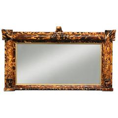 Tortoiseshell and Parcel-Gilt Overmantel Mirror