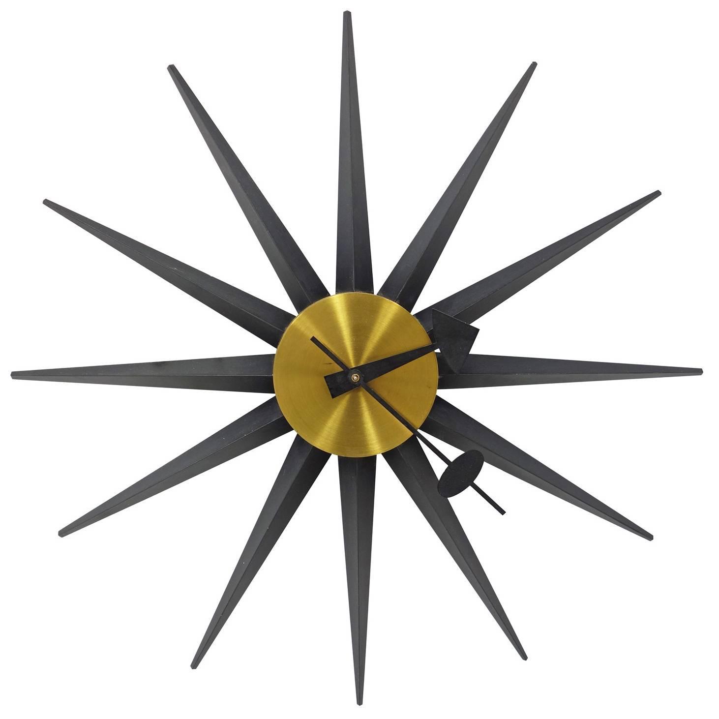Nelson Spike Clock by Howard Miller at 1stdibs