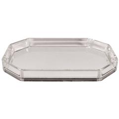 Lucite Tray with Mirrored Surface