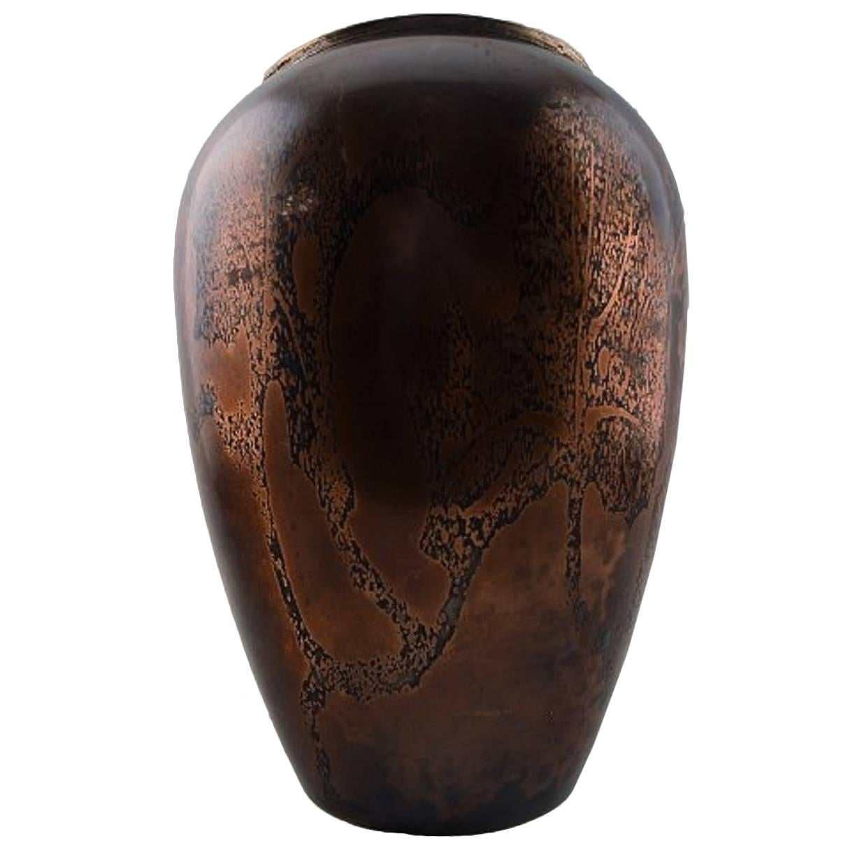 Large Art Deco Bronze Vase, WMF 'WüRttembergische Metallwarenfabrik'