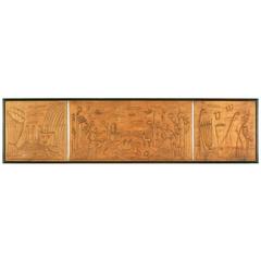Art Deco Wood Panel